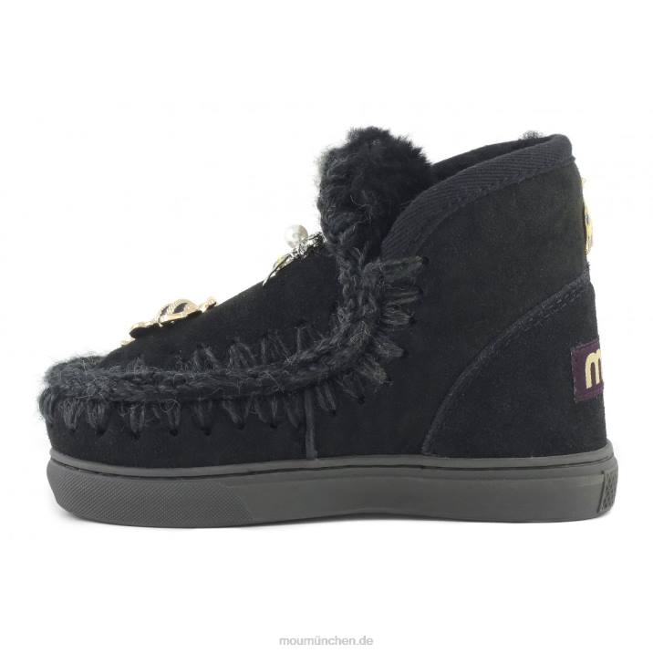 Eskimo-Sneaker mit gemischten Accessoires Kinder 0V6X808 Schwarz Mou