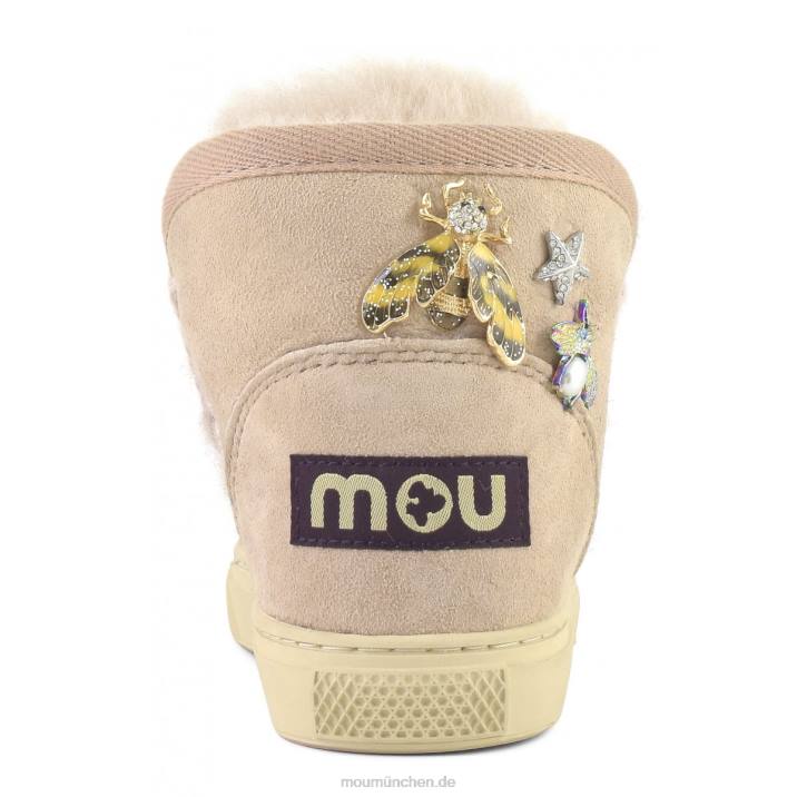 Eskimo-Sneaker mit gemischten Accessoires Kinder 0V6X809 rosabeige Mou