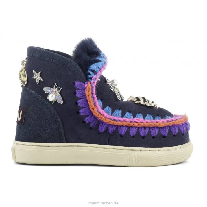 Eskimo-Sneaker mit gemischten Accessoires Kinder 0V6X811 Abgrund Mou
