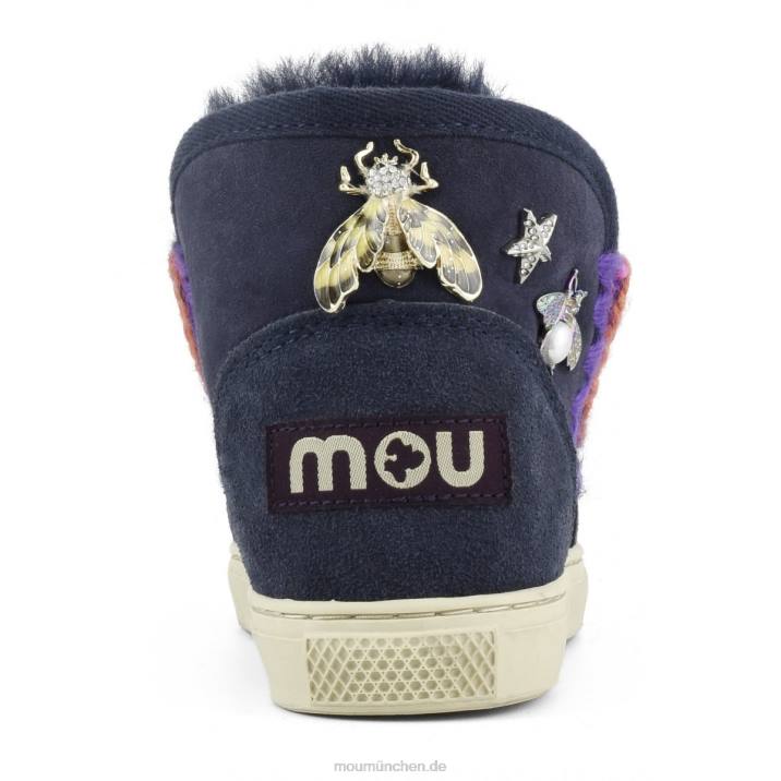 Eskimo-Sneaker mit gemischten Accessoires Kinder 0V6X811 Abgrund Mou